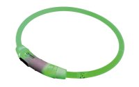 Nobby LED Leuchthalsband Visible transparent/grün M